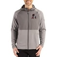 thumbnail image 1 of Men's Cutter & Buck Heather Gray Arkansas Razorbacks Peshastin Eco Fleece Recycled Raglan Full-Zip Tri-Blend Hybrid, 1 of 2