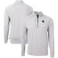 thumbnail image 1 of Men's Cutter & Buck Heather Gray Atlanta Falcons Big & Tall Adapt Eco Raglan Quarter-Zip Jacket, 1 of 3