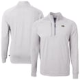thumbnail image 1 of Men's Cutter & Buck Heather Gray Baltimore Ravens Big & Tall Adapt Eco Raglan Quarter-Zip Jacket, 1 of 3