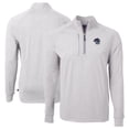 thumbnail image 1 of Men's Cutter & Buck  Heather Gray Binghamton Rumble Ponies Adapt Eco Knit Heather Big & Tall Quarter-Zip Pullover Top, 1 of 3