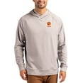 thumbnail image 1 of Men's Cutter & Buck Heather Gray Clemson Tigers Alumni Logo Adapt Knit Raglan Pullover Hoodie, 1 of 2