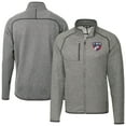 thumbnail image 1 of Men's-Cutter & Buck  Heather Gray FC Dallas Mainsail Sweater-Knit Full Zip Jacket, 1 of 3