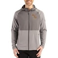 thumbnail image 1 of Men's Cutter & Buck Heather Gray Florida State Seminoles Peshastin Eco Fleece Recycled Raglan Full-Zip Tri-Blend Hybrid, 1 of 2