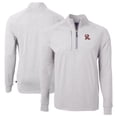 thumbnail image 1 of Men's Cutter & Buck  Heather Gray Frisco RoughRiders Adapt Eco Knit Heather Big & Tall Quarter-Zip Pullover Top, 1 of 3