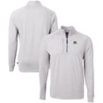 thumbnail image 1 of Men's Cutter & Buck  Heather Gray Hawaii Warriors Big & Tall Adapt Eco Knit Quarter-Zip Pullover Top, 1 of 3