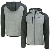 Men's Cutter & Buck Heather Gray/Heather Charcoal Detroit Lions  Americana Mainsail Full-Zip Hooded Jacket