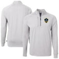 thumbnail image 1 of Men's-Cutter & Buck  Heather Gray LA Galaxy Adapt Eco Knit Heather Raglan Quarter-Zip Pullover Top, 1 of 3
