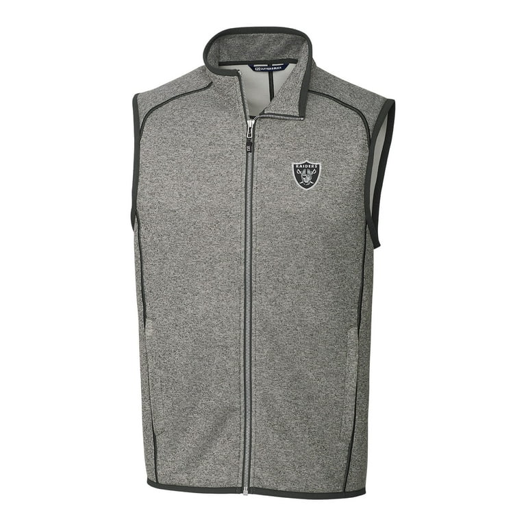 Men s Cutter Buck Heather Gray Las Vegas Raiders Mainsail