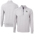 thumbnail image 1 of Men's Cutter & Buck Heather Gray Los Angeles Chargers Big & Tall Adapt Eco Raglan Quarter-Zip Jacket, 1 of 3