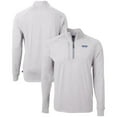 thumbnail image 1 of Men's Cutter & Buck  Heather Gray Montana State Bobcats Vault Adapt Eco Knit Heathered Recycled Raglan Quarter-Zip Top, 1 of 3