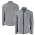 thumbnail image 1 of Men's Cutter & Buck  Heather Gray New York Giants Peshastin Eco Fleece Recycled Raglan Tri-Blend Full-Zip Jacket, 1 of 3