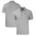 thumbnail image 1 of Men's Cutter & Buck  Heather Gray North Carolina Tar Heels Forge Eco Heathered Stripe Stretch Recycled Polo, 1 of 3