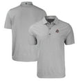 thumbnail image 1 of Men's Cutter & Buck  Heather Gray Ohio State Buckeyes Forge Eco Heathered Stripe Stretch Recycled Polo, 1 of 3
