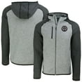 thumbnail image 1 of Men's-Cutter & Buck  Heather Gray Philadelphia Union Mainsail Raglan Full-Zip Hooded Jacket, 1 of 3