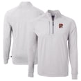 thumbnail image 1 of Men's Cutter & Buck  Heather Gray Portland Sea Dogs Adapt Eco Knit Heather Big & Tall Quarter-Zip Pullover Top, 1 of 3