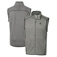 thumbnail image 1 of Men's Cutter & Buck Heather Gray Portland State Vikings Mainsail Sweater-Knit Full-Zip Vest, 1 of 3
