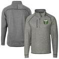 thumbnail image 1 of Men's-Cutter & Buck  Heather Gray Portland Timbers Mainsail Sweater-Knit Half-Zip Raglan Jacket, 1 of 3