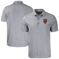 thumbnail image 1 of Men's-Cutter & Buck  Heather Gray Real Salt Lake Forge Eco Heather Stripe Stretch Recycled Polo, 1 of 3