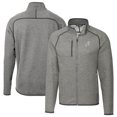 thumbnail image 1 of Men's Cutter & Buck Heather Gray Reno Aces Mainsail Sweater-Knit Full-Zip Jacket, 1 of 3