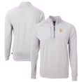 thumbnail image 1 of Men's Cutter & Buck Heather Gray San Diego Padres Big & Tall Adapt Eco Knit Stretch Recycled Quarter-Zip Pullover Top, 1 of 3