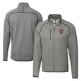thumbnail image 1 of Men's Cutter & Buck  Heather Gray Texas A&M Aggies Vault Mainsail Sweater-Knit Full-Zip Jacket, 1 of 3