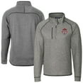 thumbnail image 1 of Men's-Cutter & Buck  Heather Gray Toronto FC Big & Tall Mainsail Sweater-Knit Half-Zip Pullover Top, 1 of 3