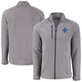 thumbnail image 1 of Men's-Cutter & Buck  Heather Gray Vancouver Whitecaps FC Peshastin Eco Fleece Recycled Raglan Full-Zip Jacket, 1 of 3