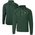 thumbnail image 1 of Men's Cutter & Buck  Heather Green Notre Dame Fighting Irish Alumni Logo Mainsail Sweater-Knit Half-Zip Pullover Jacket, 1 of 3