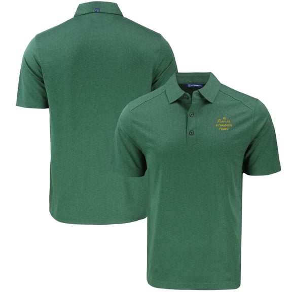 Men's Cutter & Buck Heather Green Notre Dame Fighting Irish Big & Tall Forge Eco Stretch Recycled Polo