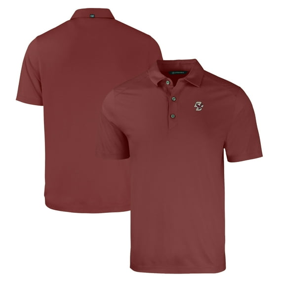 Men's Cutter & Buck Heather Maroon Boston College Eagles Big & Tall Forge Eco Stretch Recycled Polo