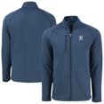 thumbnail image 1 of Men's Cutter & Buck Heather Navy Detroit Tigers Peshastin Eco Fleece Recycled Raglan Full-Zip Jacket, 1 of 3