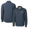 thumbnail image 1 of Men's Cutter & Buck Heather Navy Durham Bulls Big & Tall Rainier PrimaLoft Eco Insulated Quilted Button-Up Shacket, 1 of 3