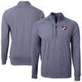 thumbnail image 1 of Men's-Cutter & Buck  Heather Navy FC Dallas Adapt Eco Knit Heather Raglan Quarter-Zip Pullover Top, 1 of 3