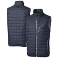thumbnail image 1 of Men's Cutter & Buck  Heather Navy Gwinnett Stripers Rainier PrimaLoft Big & Tall Eco Insulated Full-Zip Puffer Vest, 1 of 3