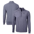thumbnail image 1 of Men's Cutter & Buck  Heather Navy Lehigh Valley IronPigs Adapt Eco Knit Heather Recycled Quarter-Zip Pullover, 1 of 3