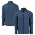 thumbnail image 1 of Men's Cutter & Buck  Heather Navy Los Angeles Chargers Peshastin Eco Fleece Recycled Raglan Tri-Blend Full-Zip Jacket, 1 of 3