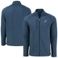 thumbnail image 1 of Men's Cutter & Buck Heather Navy Los Angeles Dodgers Peshastin Eco Fleece Recycled Raglan Full-Zip Jacket, 1 of 3