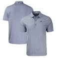 thumbnail image 1 of Men's Cutter & Buck  Heather Navy Notre Dame Fighting Irish Forge Eco Heathered Stripe Stretch Recycled Polo, 1 of 3