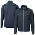 thumbnail image 1 of Men's-Cutter & Buck  Heather Navy Real Salt Lake Mainsail Sweater-Knit Full-Zip Jacket, 1 of 3