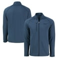 thumbnail image 1 of Men's Cutter & Buck  Heather Navy San Francisco 49ers Peshastin Eco Fleece Recycled Raglan Tri-Blend Full-Zip Jacket, 1 of 3