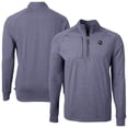thumbnail image 1 of Men's Cutter & Buck Heather Navy Seattle Seahawks Big & Tall Adapt Eco Raglan Quarter-Zip Jacket, 1 of 3