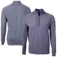 thumbnail image 1 of Men's Cutter & Buck Heather Navy St. Louis Cardinals Adapt Eco Raglan Quarter-Zip Jacket, 1 of 3