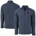 thumbnail image 1 of Men's-Cutter & Buck  Heather Navy St. Louis City SC Peshastin Eco Fleece Recycled Raglan Half-Zip Top, 1 of 3