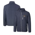 thumbnail image 1 of Men's Cutter & Buck Heather Navy Toledo Mud Hens Rainier PrimaLoft Big & Tall Eco Insulated Full-Zip Puffer Jacket, 1 of 3