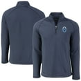 thumbnail image 1 of Men's-Cutter & Buck  Heather Navy Vancouver Whitecaps FC Peshastin Eco Fleece Recycled Raglan Half-Zip Top, 1 of 3