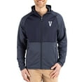 thumbnail image 1 of Men's Cutter & Buck Heather Navy Villanova Wildcats Peshastin Eco Fleece Recycled Raglan Full-Zip Tri-Blend Hybrid, 1 of 2