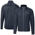 thumbnail image 1 of Men's Cutter & Buck Heather Navy West Michigan Whitecaps Mainsail Sweater-Knit Full-Zip Jacket, 1 of 3