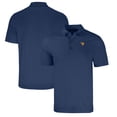 thumbnail image 1 of Men's Cutter & Buck Heather Navy West Virginia Mountaineers Big & Tall Forge Eco Stretch Recycled Polo, 1 of 3