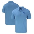 thumbnail image 1 of Men's Cutter & Buck Heather Powder Blue Kansas City Royals Forge Eco Stretch Recycled Polo, 1 of 3