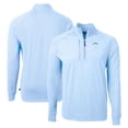 thumbnail image 1 of Men's Cutter & Buck  Heather Powder Blue Los Angeles Chargers  Adapt Eco Knit Quarter-Zip Pullover Top, 1 of 3